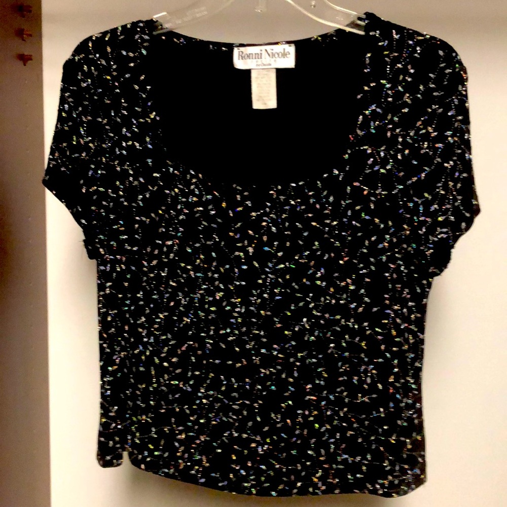 Glittery holiday top